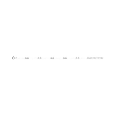 Bracelet en argent rhodié