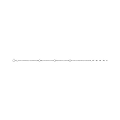 Bracelet en argent rhodié