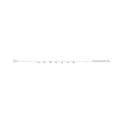 Bracelet en argent rhodié