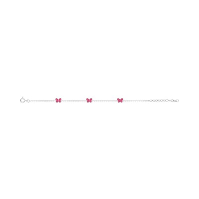 Bracelet en argent rhodié