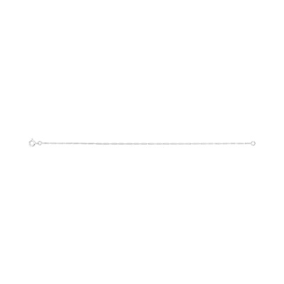 Chaîne de cheville en argent rhodié