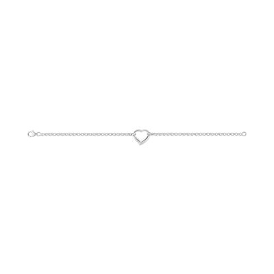 Bracelet en argent rhodié