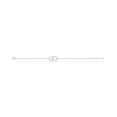 Bracelet en argent rhodié