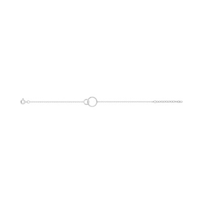Bracelet en argent rhodié