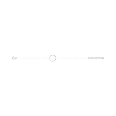 Bracelet en argent rhodié
