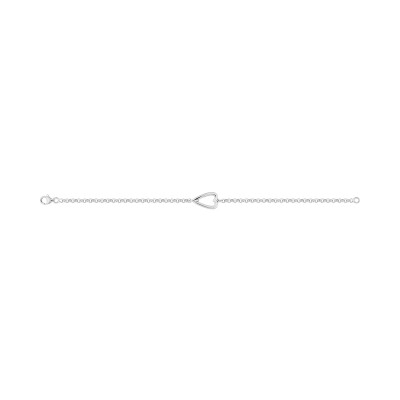 Bracelet en argent rhodié