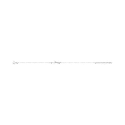 Bracelet en argent rhodié et oxyde de zirconium