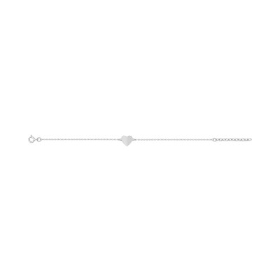 Bracelet en argent rhodié
