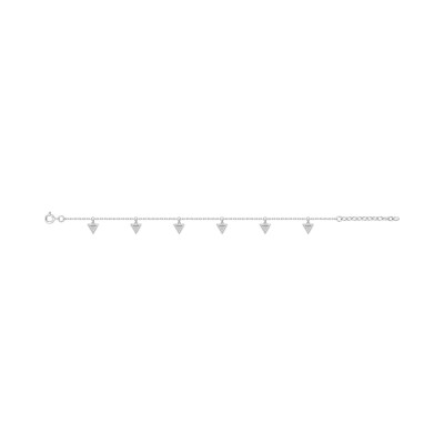 Bracelet en argent rhodié