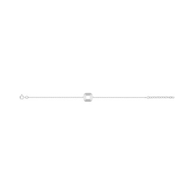 Bracelet en argent rhodié
