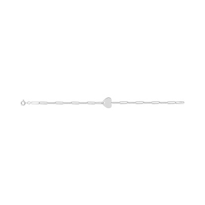 Bracelet en argent rhodié