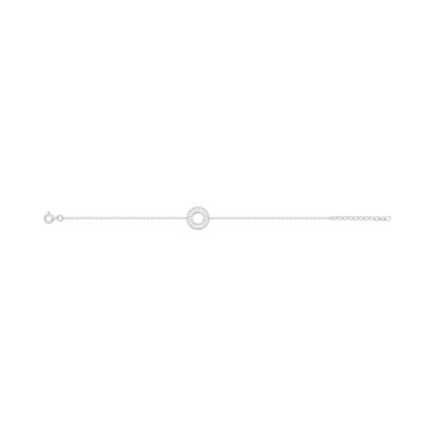 Bracelet en argent rhodié