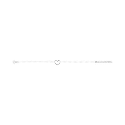 Bracelet en argent rhodié