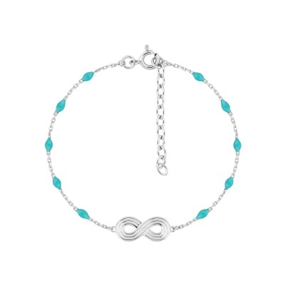 Bracelet en argent rhodié
