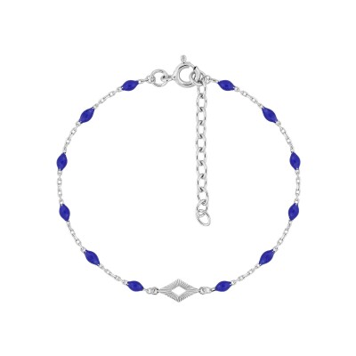 Bracelet en argent rhodié