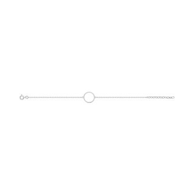 Bracelet en argent rhodié