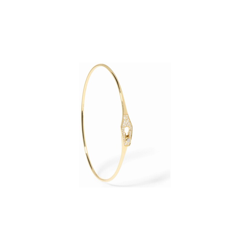 dinh van Serrure bracelet, yellow gold, diamonds