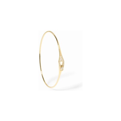 Bracelet dinh van Serrure en or jaune et diamants