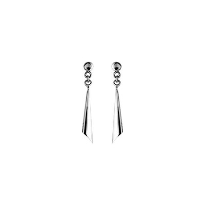 Boucles d'oreilles en argent rhodié