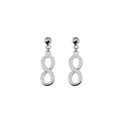 Boucles d'oreilles en argent rhodié