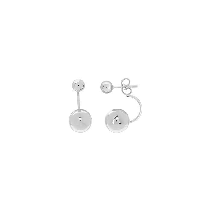 Boucles d'oreilles en argent rhodié