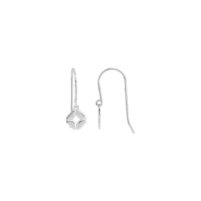 Boucles d'oreilles crochet  en argent rhodié