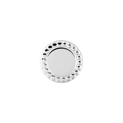 Mono boucle d'oreille clous  en argent rhodié