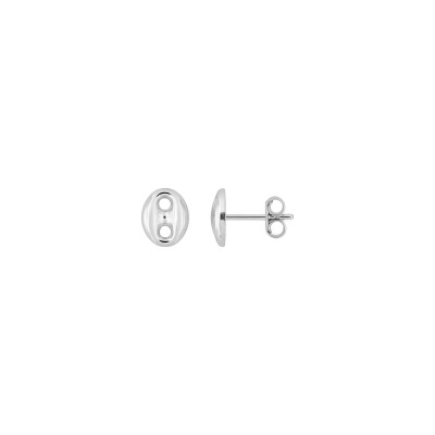Clous d'oreilles  en argent rhodié