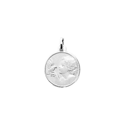 Médaille Ange de colombe en argent