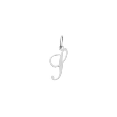 Pendentif initiale lettre S en argent rhodié