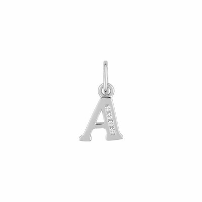 Pendentif en argent et oxydes de zirconium