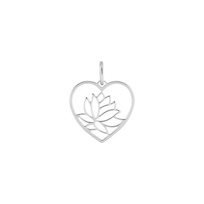 Pendentif en argent rhodié