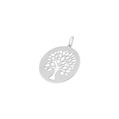 Pendentif en argent rhodié