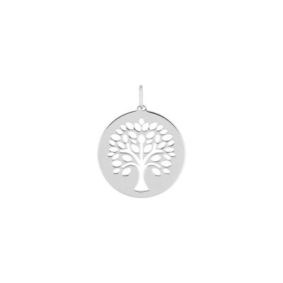 Pendentif en argent rhodié
