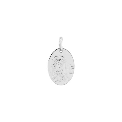Médaille en argent rhodié