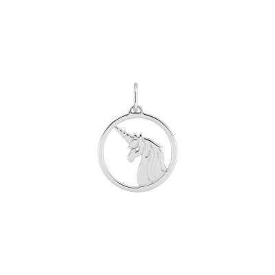 Pendentif en argent rhodié