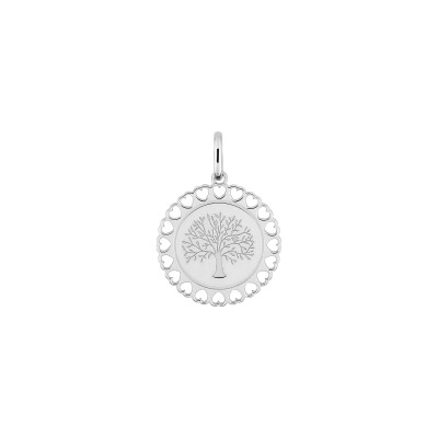 Pendentif en argent rhodié