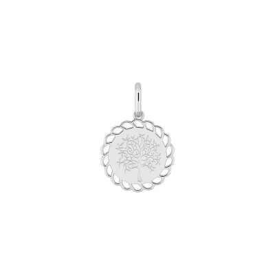 Pendentif en argent rhodié