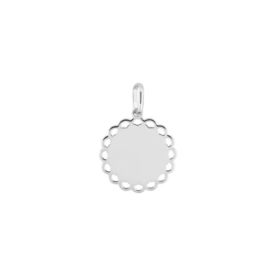 Pendentif en argent rhodié
