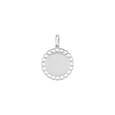 Pendentif en argent rhodié