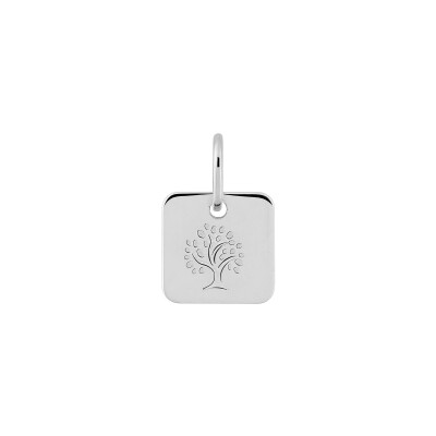 Pendentif en argent rhodié