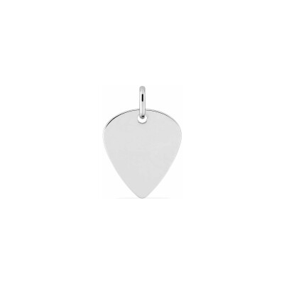 Pendentif à graver en argent rhodié
