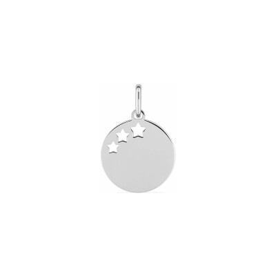 Pendentif en argent rhodié