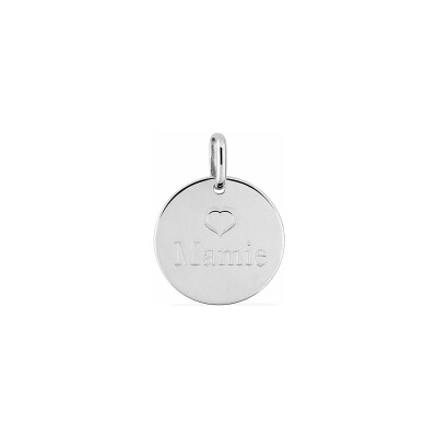 Pendentif en argent rhodié