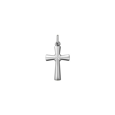 Pendentif Croix en argent rhodié