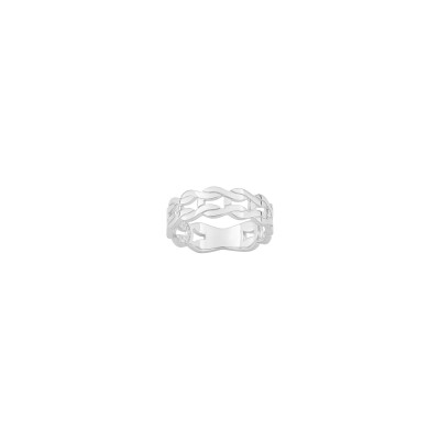 Bague en argent rhodié