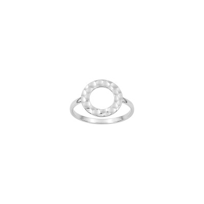 Bague en argent rhodié