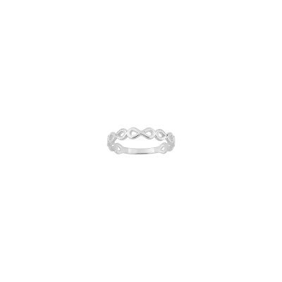 Bague en argent rhodié
