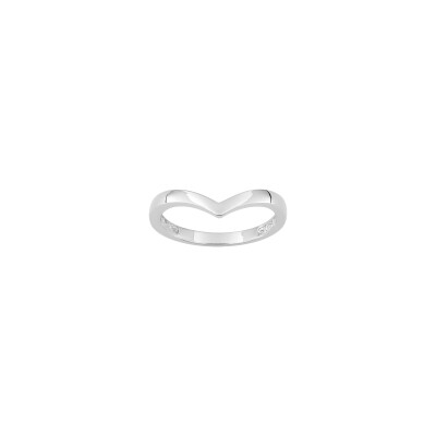 Bague en argent rhodié