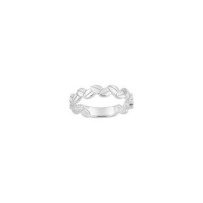 Bague en argent rhodié